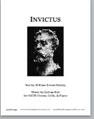 Invictus SATB choral sheet music cover